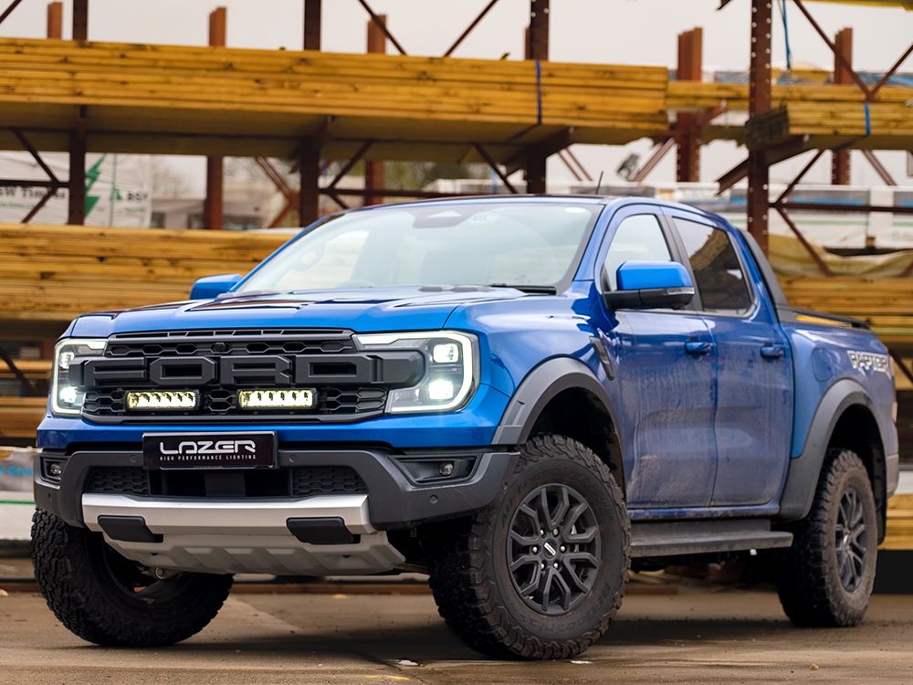 Pack LED Calandre LAZER LAMPS pour Ford Raptor 2023+ Next Gen, éclairage LED puissant pour calandre.