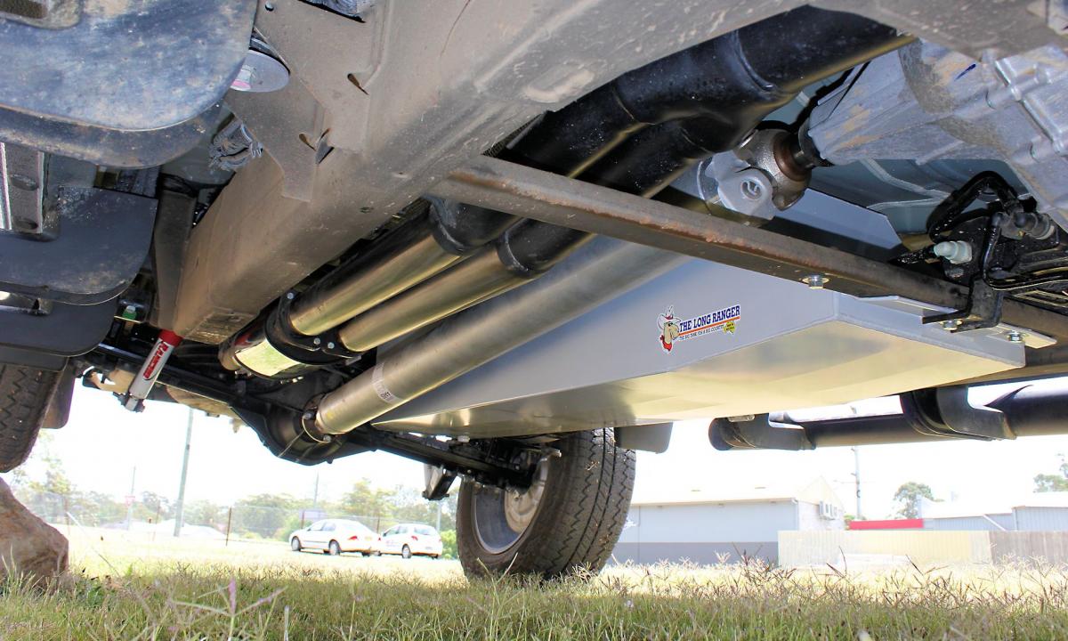 Réservoir de remplacement LONGRANGER 202L pour Chevrolet Silverado 1500 V8 2020+, vue du réservoir installé.