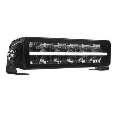 Barre LED Lumidrive MAXDRIVE 1245, feux de position sélectionnables, éclairage LED robuste pour véhicules.