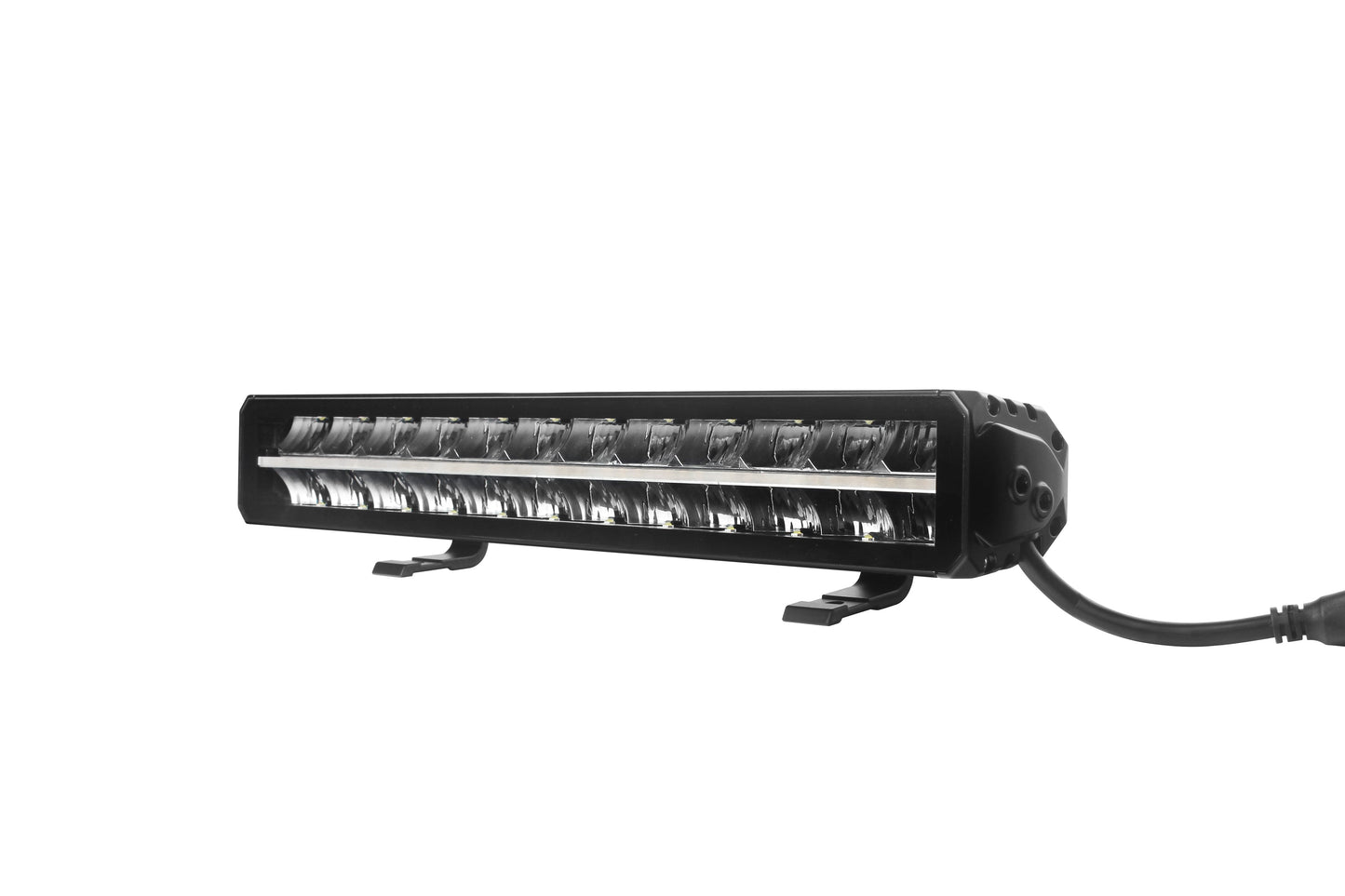 Barre LED Lumidrive MAXDRIVE 1245 avec feux de position sélectionnables, éclairage LED robuste et moderne.