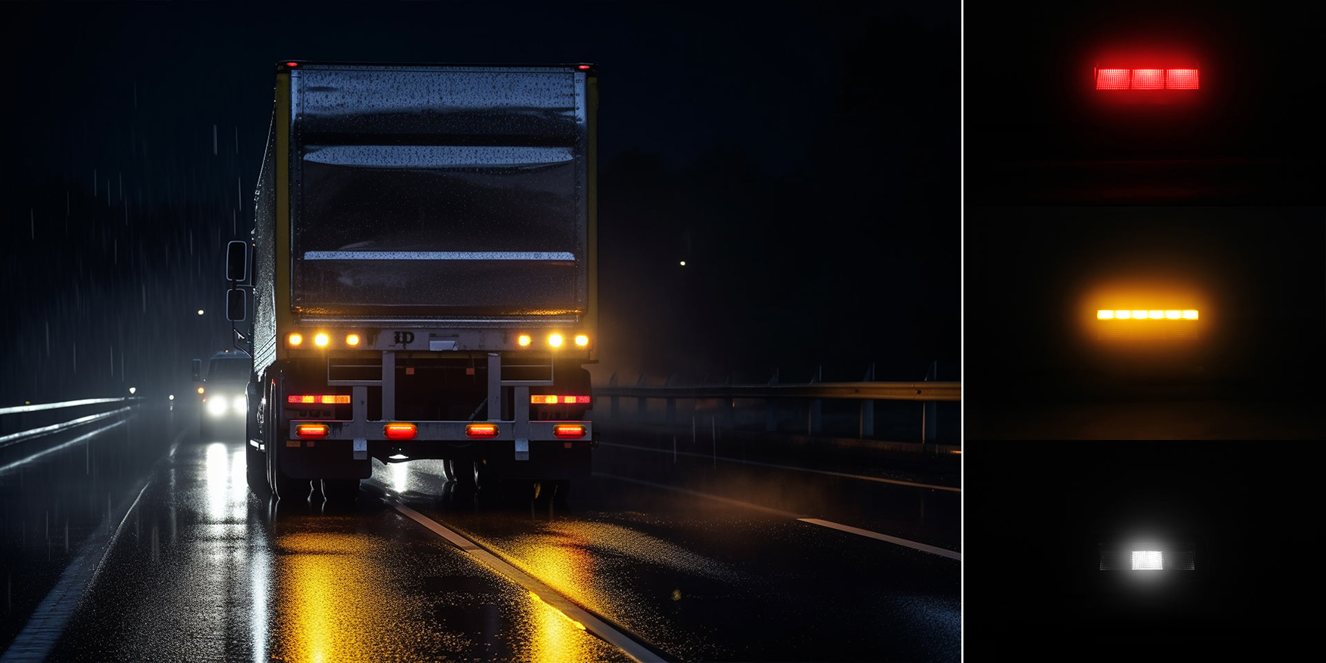 Feu LED de signalisation arrière étanche LUMIDRIVE ADVERTISOR intégré, éclairage LED pour véhicule ou équipement.