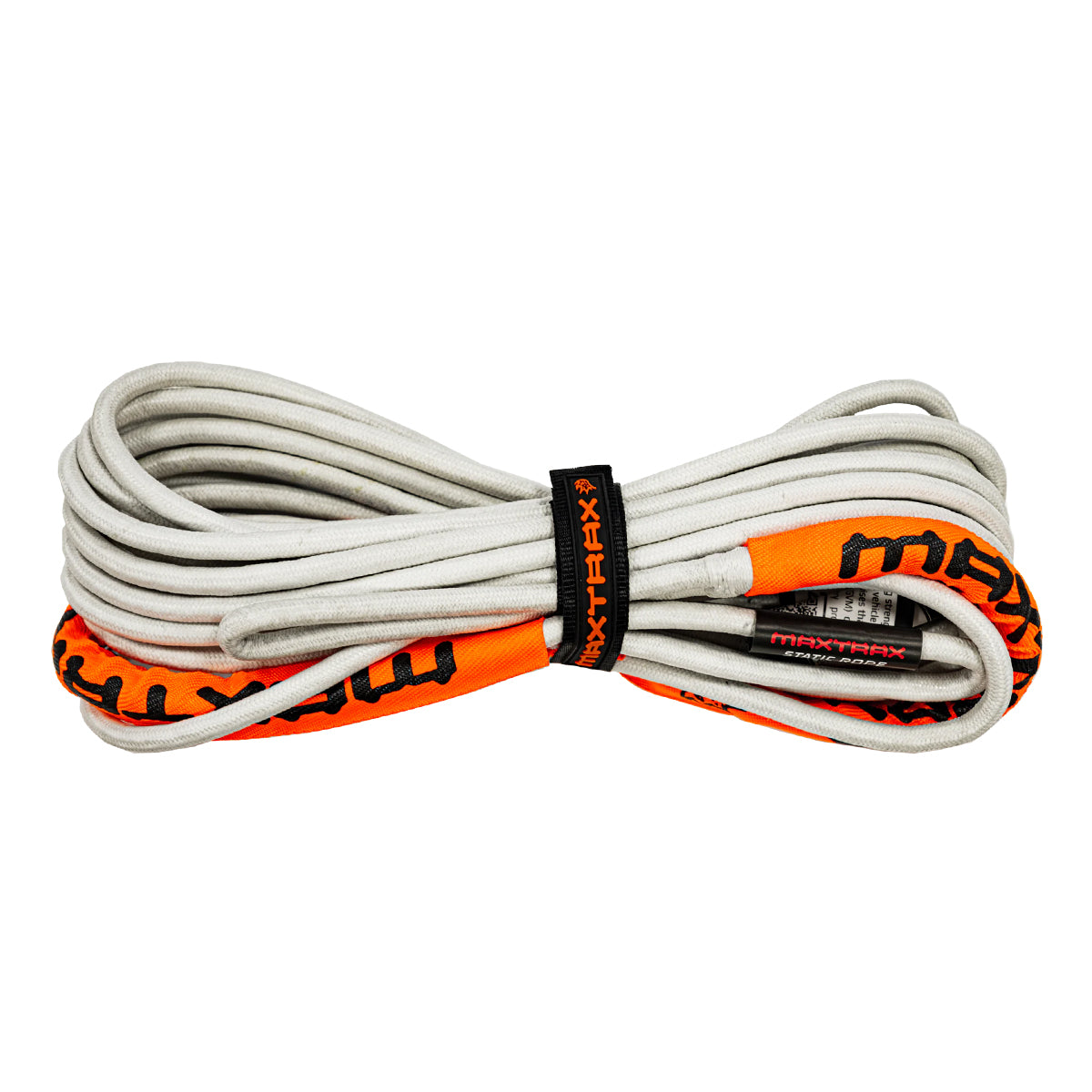 Rallonge de treuil statique Maxtrax 10m, accessoire robuste pour treuils, montrée en image sur fond neutre.