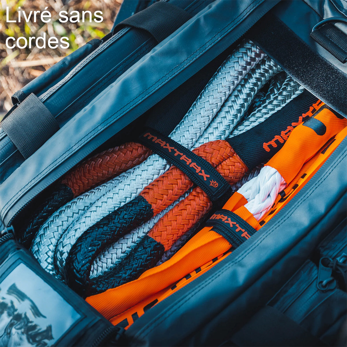 Sac de rangement Maxtrax Recovery Kit Bag pour transporter et protéger votre matériel off-road, idéal pour équipements de récupération.