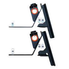 Support Maxtrax incliné pour galerie de toit avec support pour pelle, accessoire robuste pour véhicule tout-terrain.