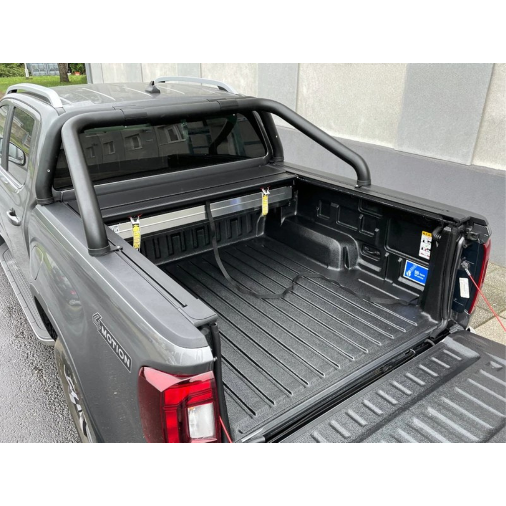Barre de protection pour rideau de benne Mountain Top sur Ranger et Amarok 2023+ de Misutonida4x4, couvre benne robuste.