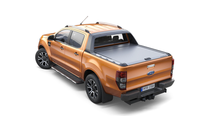 Couvre-benne MountainTop pour Ford Ranger Wildtrak 2012-2022, rideau de benne robuste et résistant, installé sur un camion pick-up.