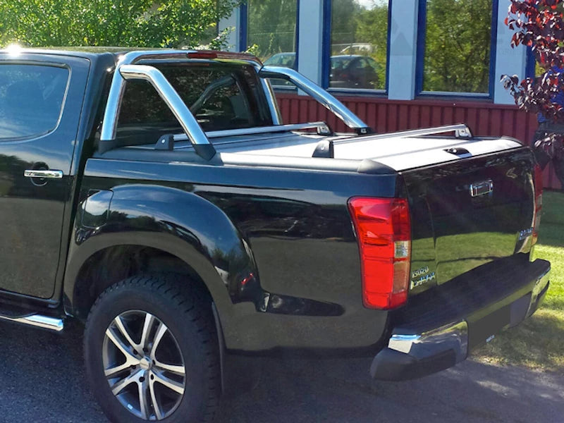 Rideau de benne MountainTop MTR pour Isuzu D-Max Double Cab 2012-2020, couvre-benne robuste et ajusté pour camion.
