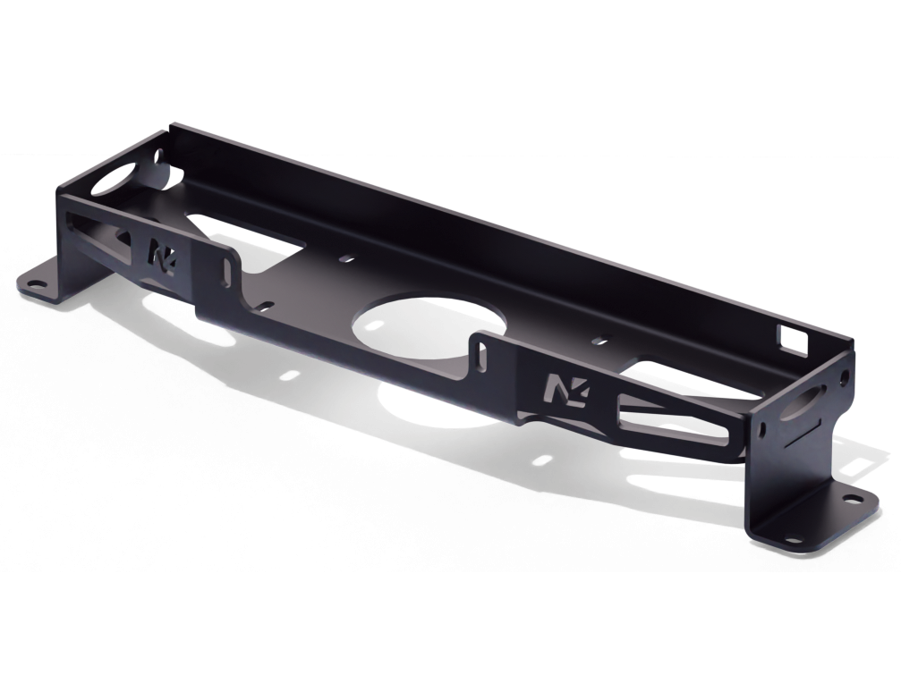 Platine de treuil intégrée N4 OFFROAD pour Land Cruiser Série 7 2024+, support robuste pour treuil offroad.