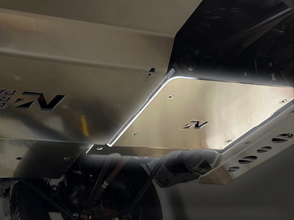Protection de ski pour pont arrière en aluminium 6mm N4 OFFROAD sur Dacia Duster 4x4 2024, protections inférieures robustes.
