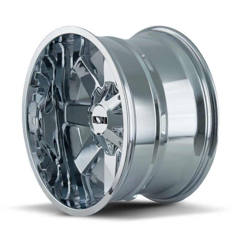 Jantes OC WHEELS MAYHEM ION 141 Chrome 9x17 pouces, 6x135/139.7 mm, ET18, CB106.1, style moderne et brillante