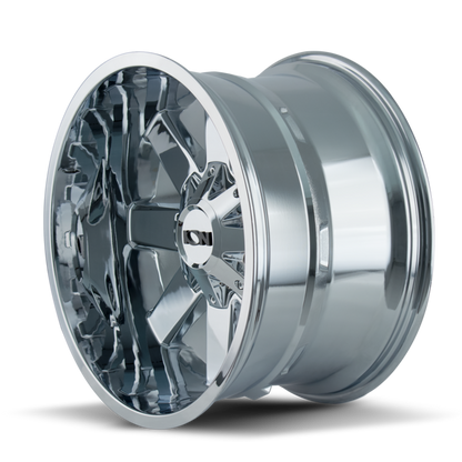 Jantes OC WHEELS MAYHEM ION 141 Chrome 9x17 pouces, 6x135/139.7 mm, ET18, CB106.1, style moderne et brillante