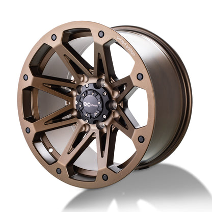 Jante OC WHEELS 814 Gen3 Bronze Mat pour tout-terrain, jantes en alliage robuste et élégantes pour véhicules off-road.
