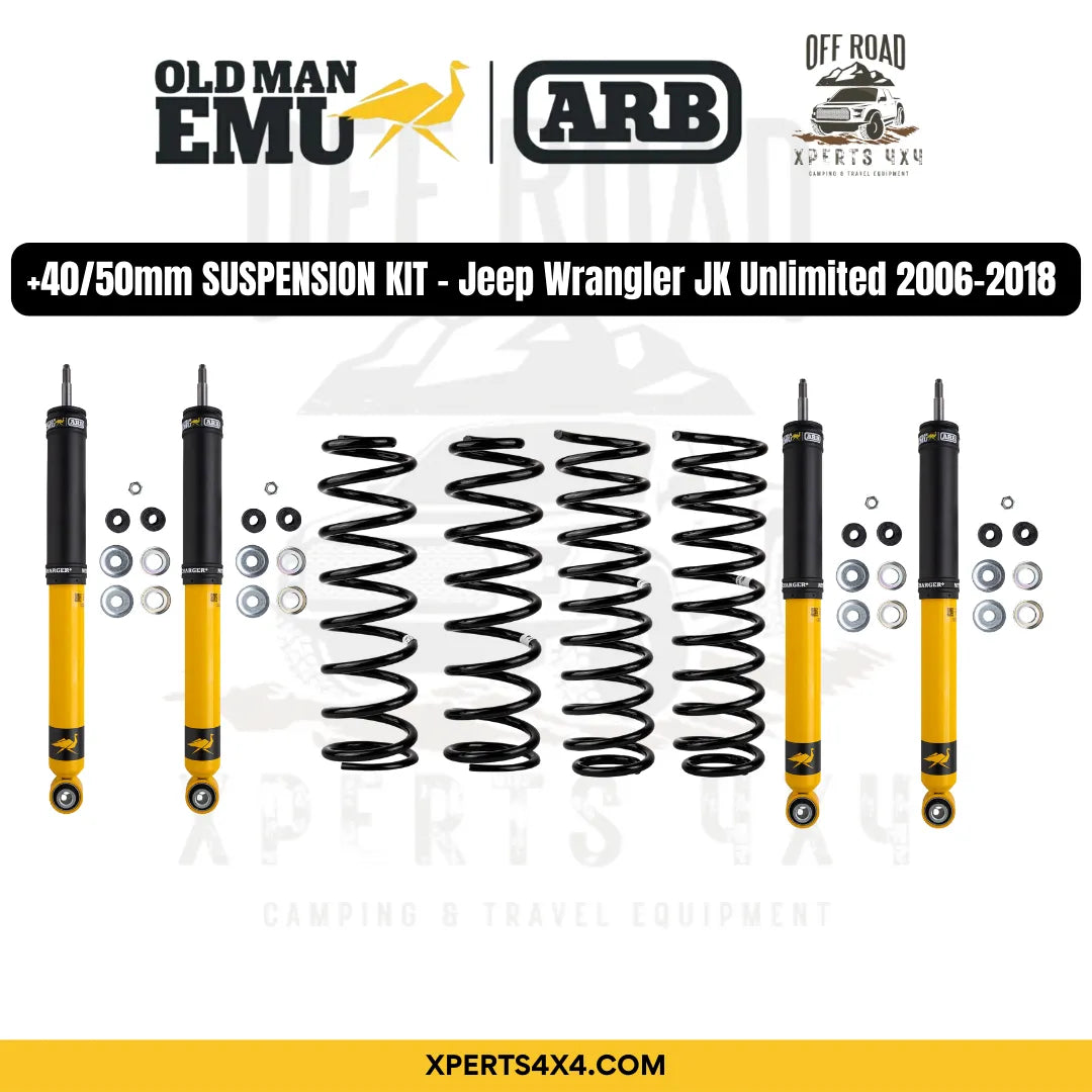 Kit de suspension OME pour Jeep Wrangler JK Unlimited 2006-2018, levage +40/50mm, composant de suspension robuste.