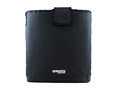 Housse isotherme multicouche ONTAP pour douche portable, couvrant un jerrycan pour maintien de la température.