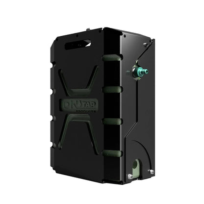 Support pour jerricane de 22L noir verrouillable de la marque ONTAP, en plastique robuste, pour stockage sécurisé.