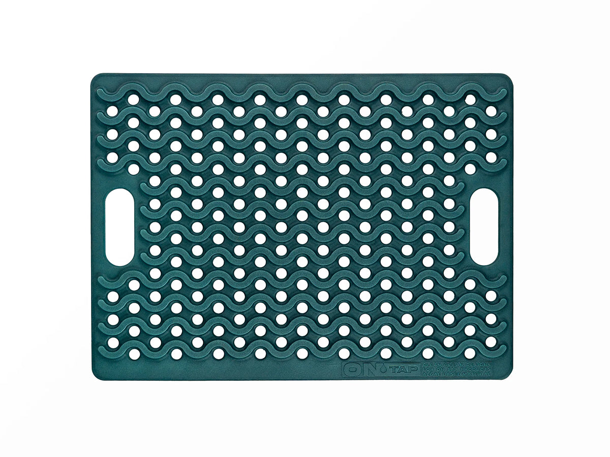 Tapis de douche extérieur ONTAP Mariner Mat Bleu, en forme de jerrycan pour extérieur et 4x4, design robuste et pratique