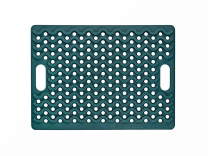 Tapis de douche extérieur ONTAP Mariner Mat Bleu, en forme de jerrycan pour extérieur et 4x4, design robuste et pratique