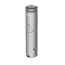 Lampe télescopique grise OuTask LED extérieure rechargeable avec lumière à 720°, idéale pour l’éclairage en plein air.