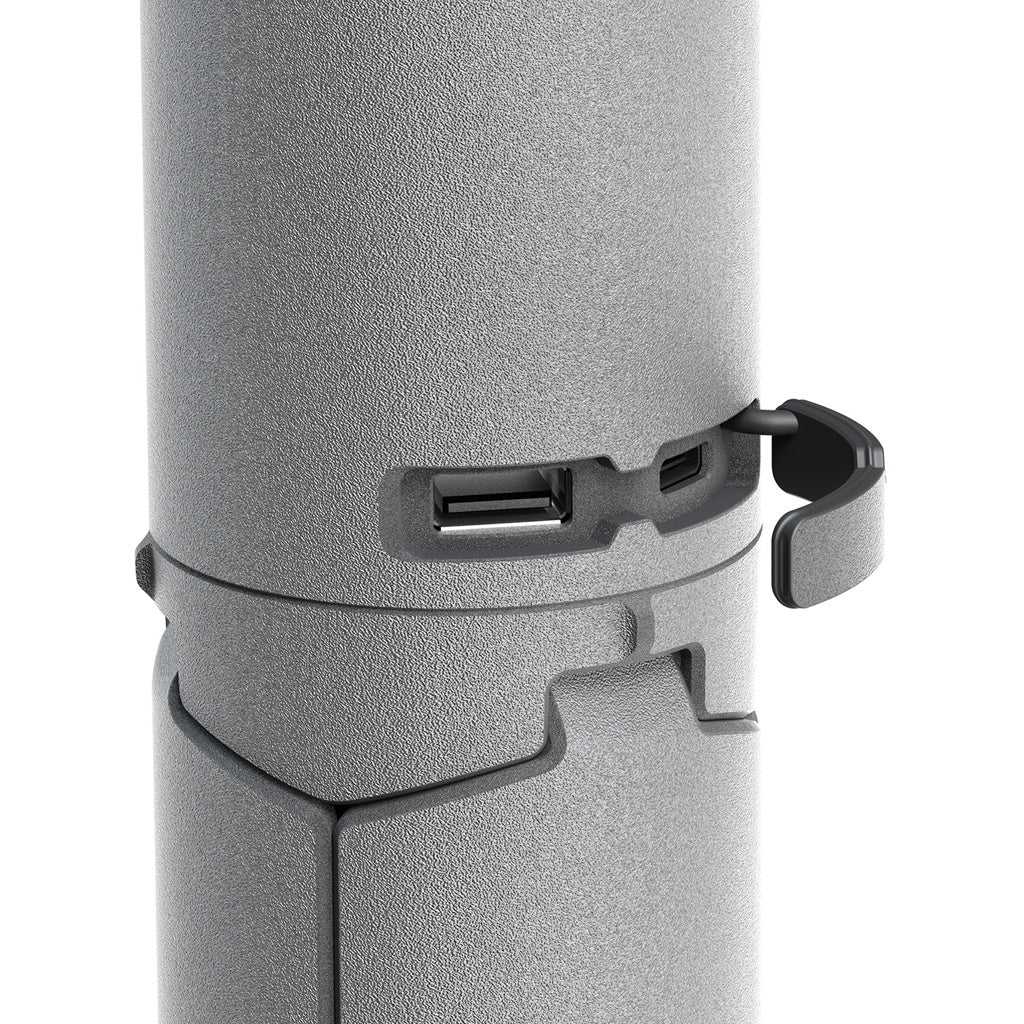 Lampe télescopique LED outdoor OuTask vert armée, éclairage lumineux à 720° pour l'extérieur.