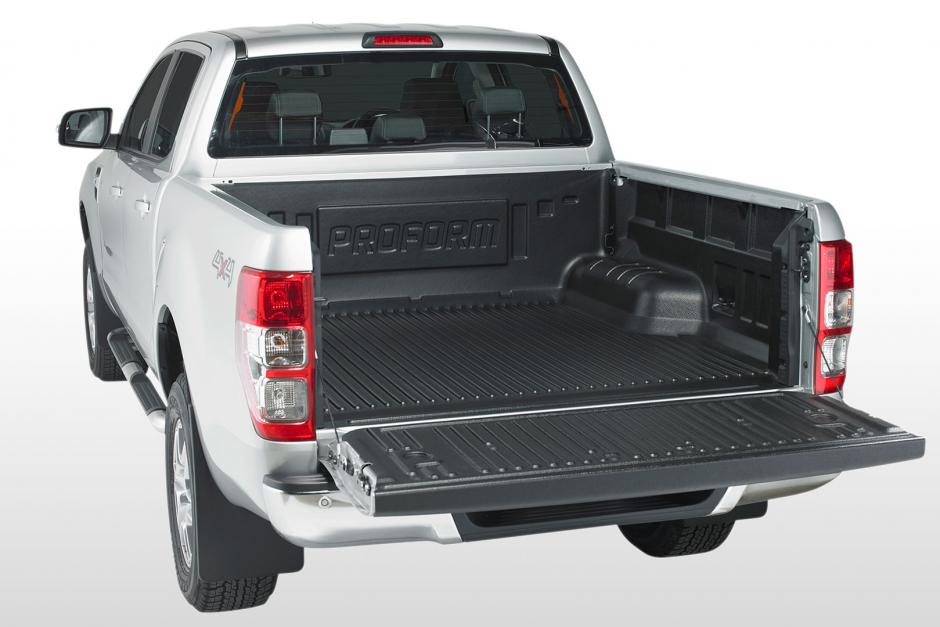 Bac de benne sans rebord PRO-FORM pour Ford Ranger 2023+ Extra Cab, robuste et adapté au camion pickup.