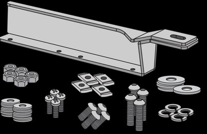 Support panneau solaire REDARC pour barres Rhino-Rack Vortex et Heavy Duty, fixation solide pour panneaux solaires.