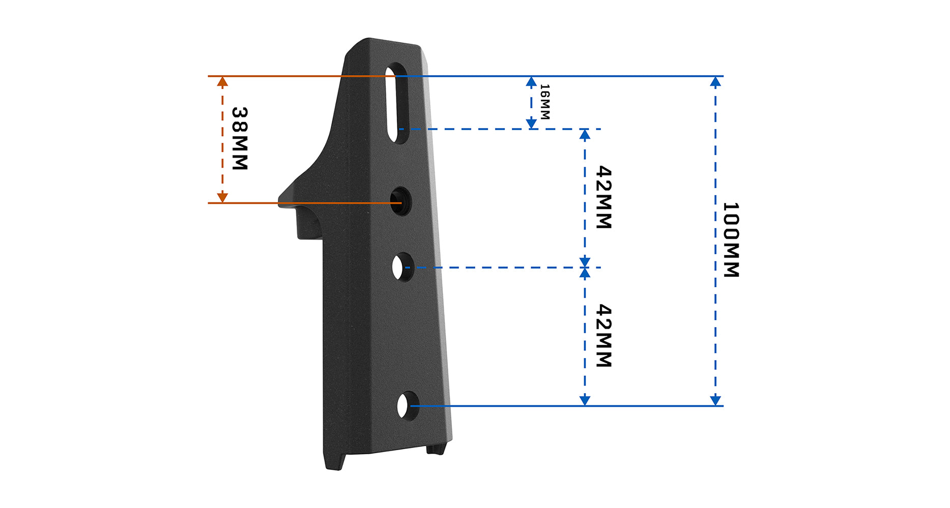 Adaptateur STOW iT Rhino-Rack pour auvent Batwing 4x4 Offroad, accessoire pratique pour véhicules tout-terrain.