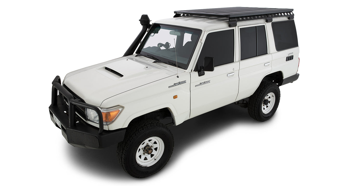 Support de galerie Pioneer Rhino-Rack pour Land Cruiser 76 Series 4WD, côté droit, accessoire robuste pour véhicule tout-terrain.