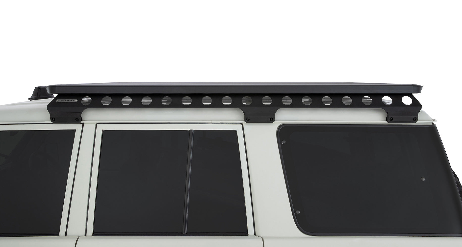 Support de galerie Pioneer Rhino-Rack pour Land Cruiser 76 Series 4WD, côté droit, accessoire robuste pour véhicule tout-terrain.