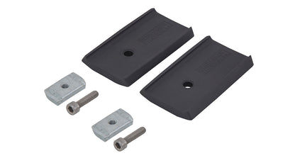 Kit de 2 barres de toit Heavy Duty 1500mm pour VW T5/T6, marque RHINO-RACK, montrant les barres robustes sur le toit du véhicule.