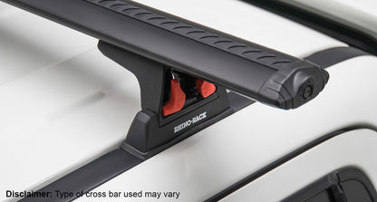 Kit 2 barres de toit noire 1250 mm Heavy Duty RLT600 Ditch Mount Nissan Navara NP300 2015+ - RHINO-RACK sur Xperts4x4 Accessoires 4x4 Off-Road