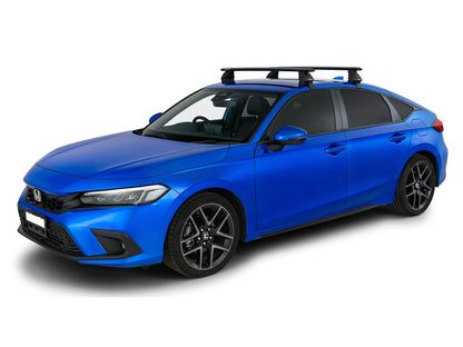 Kit de 2 barres de toit RHINO-RACK Sportz 1180mm pour Honda Civic 11e génération 2021+, fixation solide sur le toit.