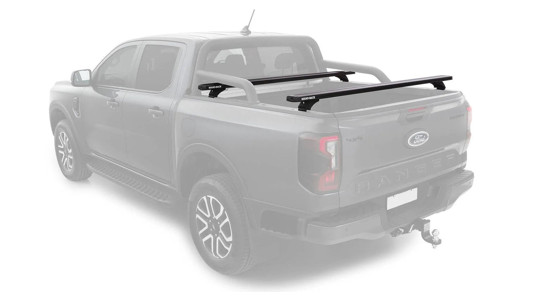 Kit de 2 barres de toit Reconn-Deck RHINO-RACK pour Ford Ranger/Raptor 2023+ nouvelle génération, pour benne.