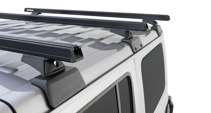 Kit de 3 barres de toit RHINO-RACK Backbone Heavy Duty pour Jeep Wrangler JL 2019+, longueur 1500mm, fixation solide.