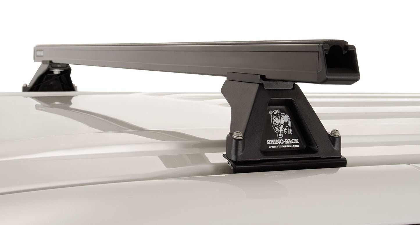 Kit 3 Barres de Toit Heavy Duty 1500mm Noir Rhino-Rack VW T5/T6 sur Xperts4x4 Accessoires 4x4 Off-Road
