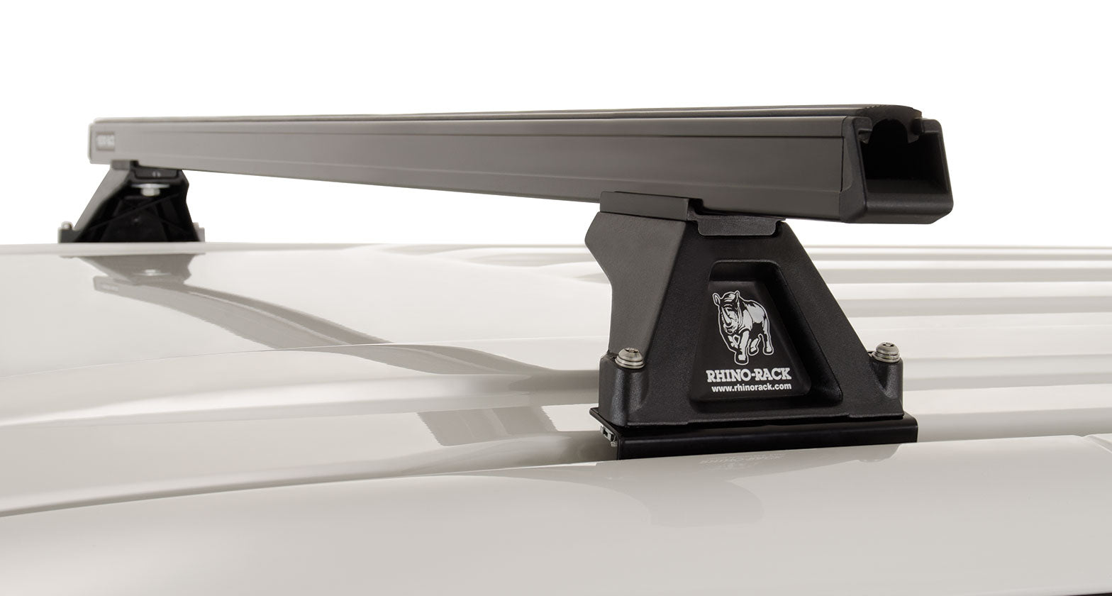 Kit 3 Barres de Toit Heavy Duty 1500mm Noir Rhino-Rack VW T5/T6 sur Xperts4x4 Accessoires 4x4 Off-Road