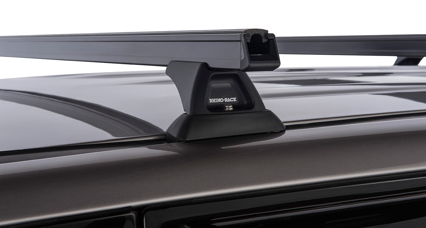 Kit de 3 barres de toit Heavy Duty RHINO-RACK pour Land Cruiser HDJ100, robustes et adaptées au transport sécurisé.