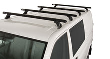 Kit de 4 barres de toit Heavy Duty 1500mm RHINO-RACK pour VW T5/T6, fixation solide pour chargement sécurisé.
