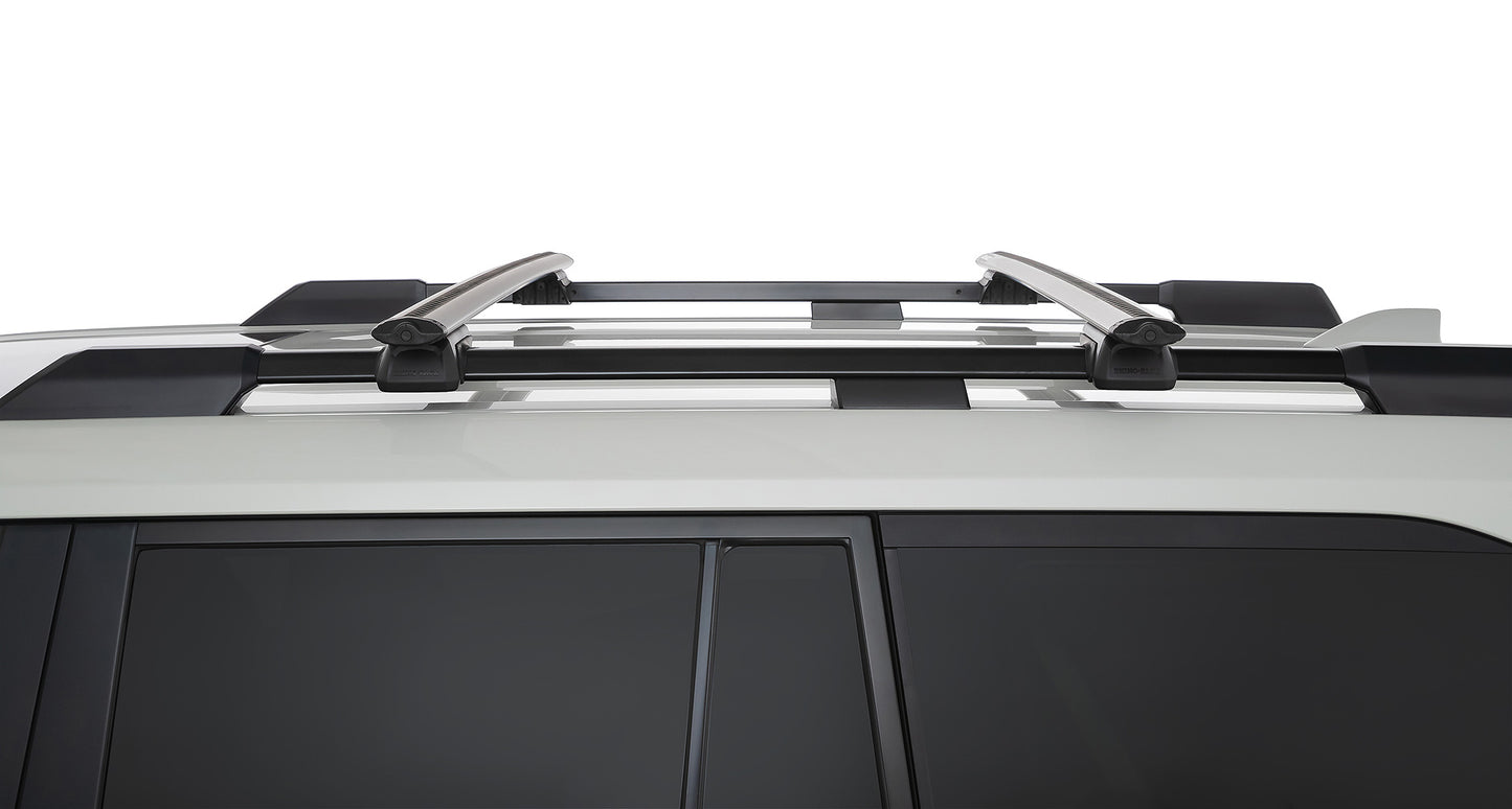 Kit de barres de toit Vortex RHINO-RACK pour Land Cruiser Prado 250, barres robustes et aérodynamiques pour véhicule 4x4.