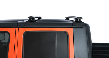 Kit de 2 barres de toit Backbone 1500mm pour Jeep Gladiator JT, marque RHINO-RACK, avec fixation robuste pour chargement.