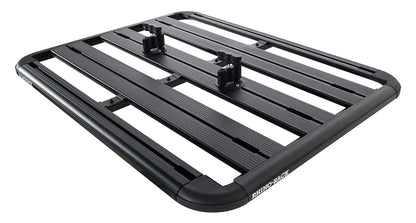 Kit fixation système Rotopax pour galerie Pioneer Rhino-Rack, accessoires robustes pour sécuriser des conteneurs de stockage.