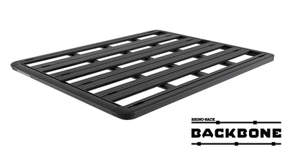 Kit galerie de toit Rhino-Rack Backbone pour Ford Ranger Raptor 2023+ nouvelle génération, vue de face avec barres de toit.