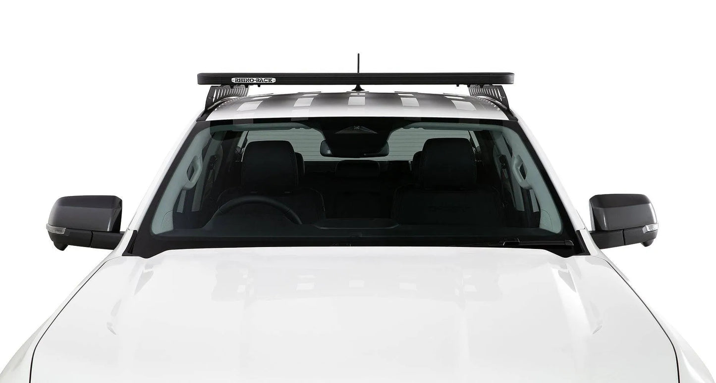 Kit galerie de toit Rhino-Rack Backbone pour Volkswagen Amarok 2023+, avec barres de toit robustes et fixation solide.