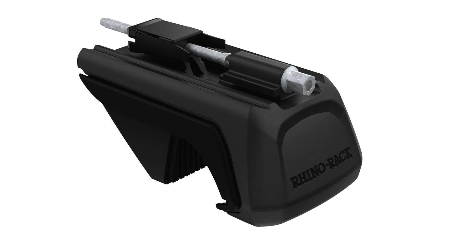 Kit galerie de toit Rhino-Rack pour Ford Ranger Wildtrack 2023+, 1300x1240mm, montée sur le toit du véhicule.