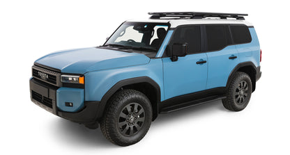 Kit galerie de toit RHINO-RACK pour Land Cruiser Prado 250 avec rails, fixation solide pour porte-bagages et accessoires.