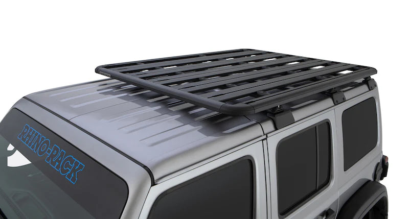 Kit Galerie de Toit + RCL Jeep Wrangler JL 4 Portes - 1800mm x 1430mm - RHINO-RACK sur Xperts4x4 Accessoires 4x4 Off-Road