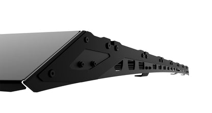 Galerie de toit RHINO-RACK pour Land Cruiser Prado 250, dimensions 2413x1219mm, robuste et adaptée au véhicule.