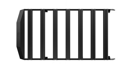 Kit de galerie de toit Rhino-Rack pour Land Cruiser Prado 250, dimensions 2413x1219mm, avec barres de fixation solides.
