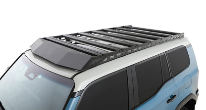Kit galerie de toit Rhino-Rack pour Land Cruiser Prado 250, 2413x1219mm, avec barres et fixation visibles.