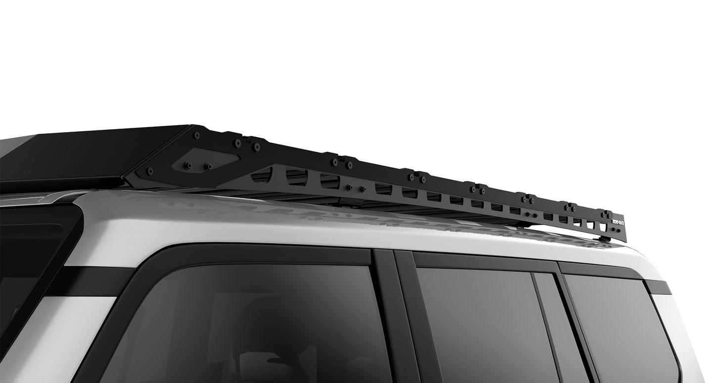 Kit galerie de toit RHINO-RACK pour Land Cruiser Prado 250, dimensions 2413x1219mm, montage sur le toit du véhicule.