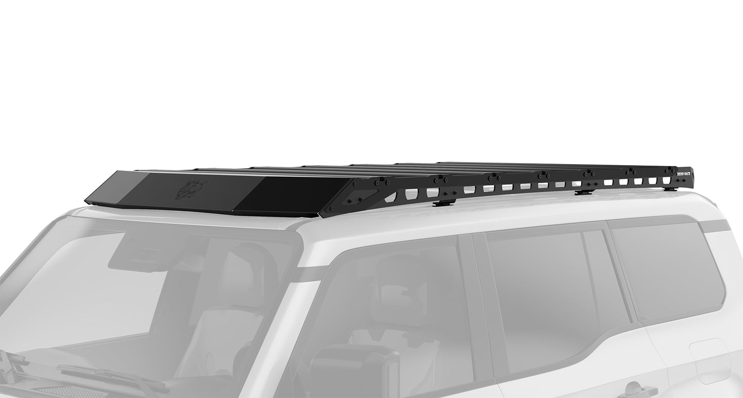 Kit galerie de toit Rhino-Rack pour Land Cruiser Prado 250, dimensions 2413x1219mm, montage sur le toit du véhicule.